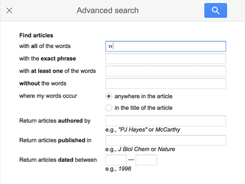 advanced search